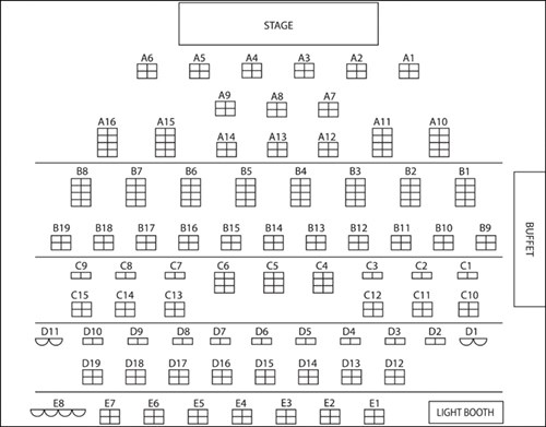 Pines Dinner Theatre Seating Chart