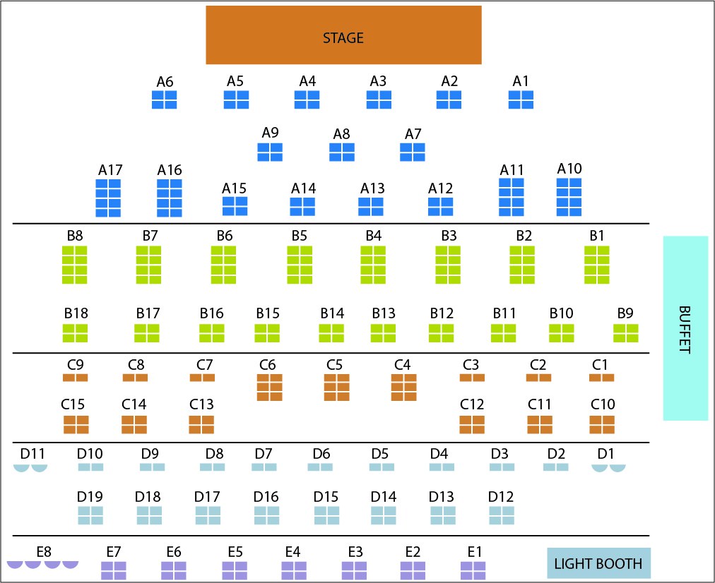 The Electric Factory Seating Chart