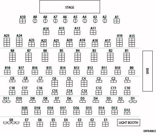 Comedy Cellar Seating Chart